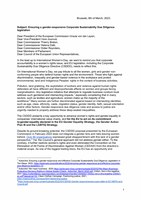 Ensuring a gender-responsive Corporate Sustainability Due Diligence legislation